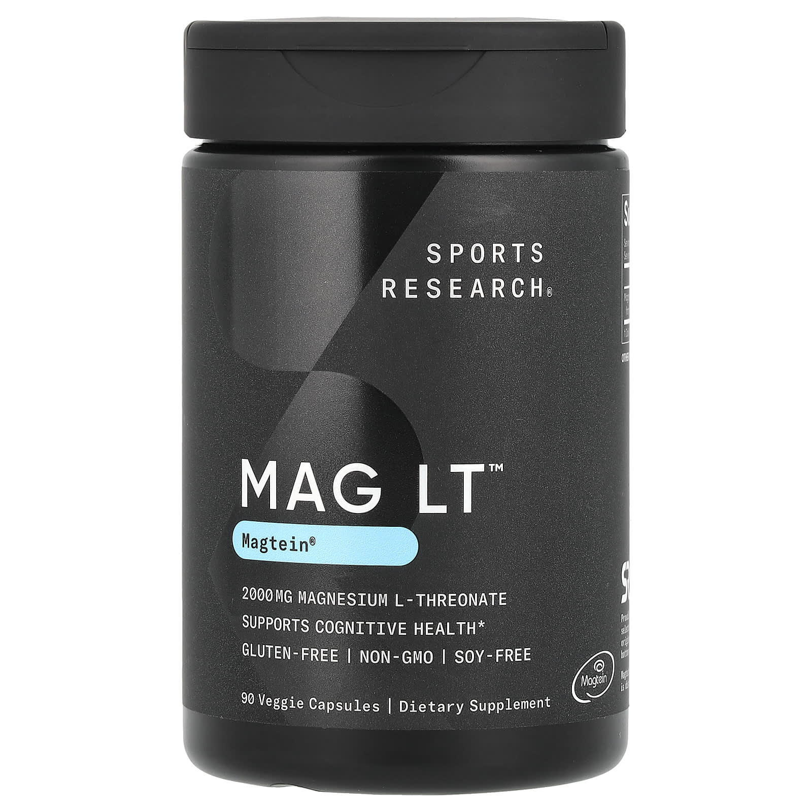 Sports Research, MAG LT ™, Magtein®, 2000 мг, 90 растительных капсул (666 мг на капсулу)