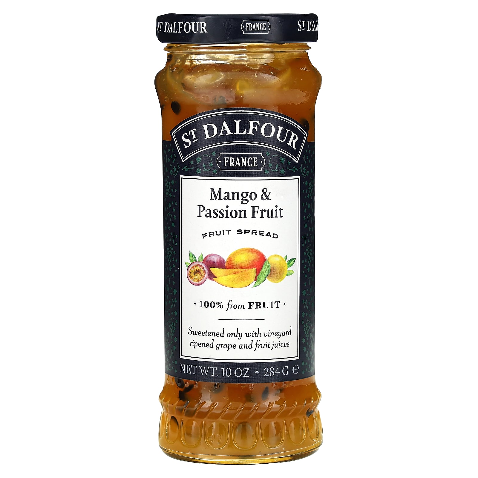 St. Dalfour, Mango & Passion Fruit, премиальный джем из манго и маракуйи, 284 г (10 унций)