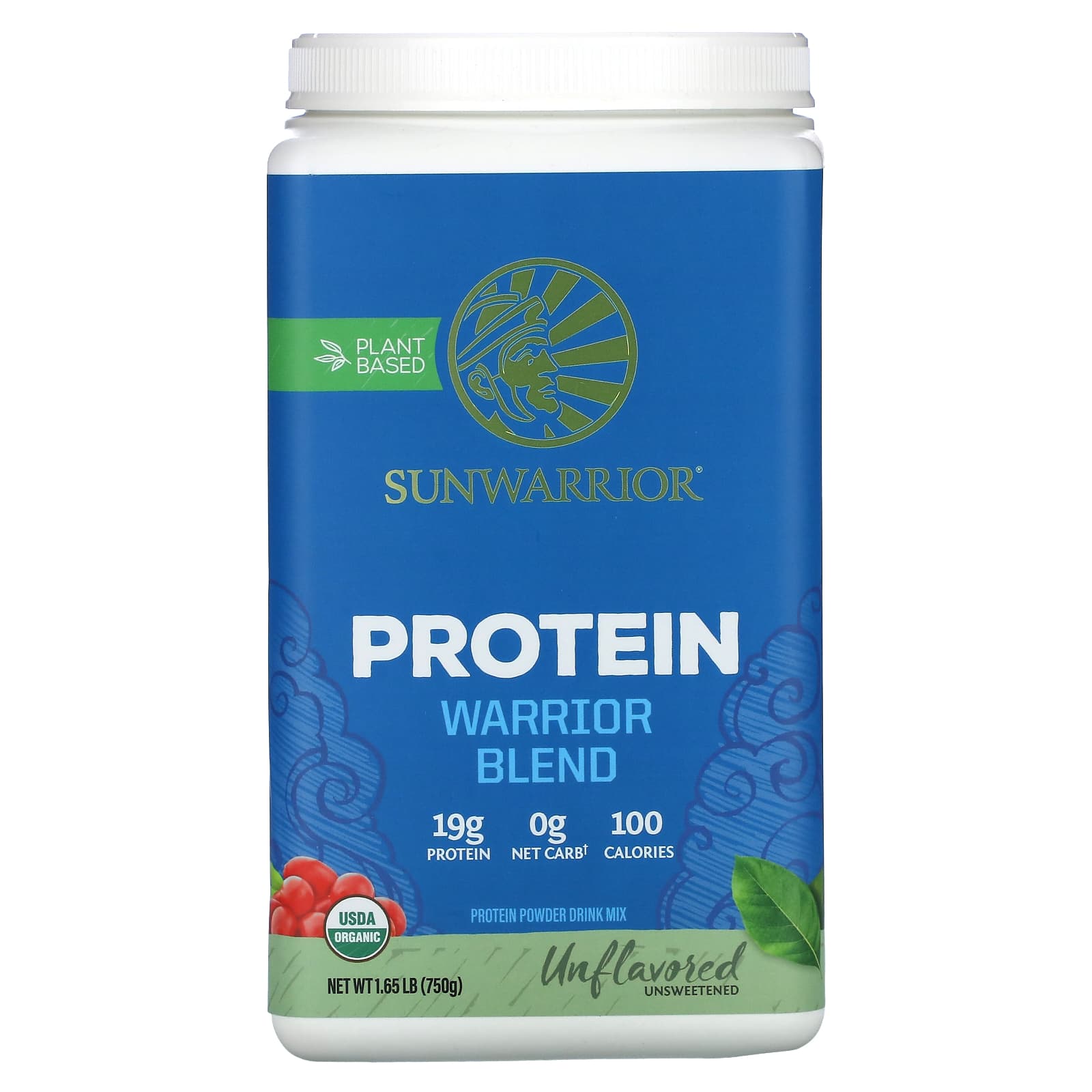 Sunwarrior Warrior Blend Protein протеин без добавок 750 г 165 фунта 8790₽