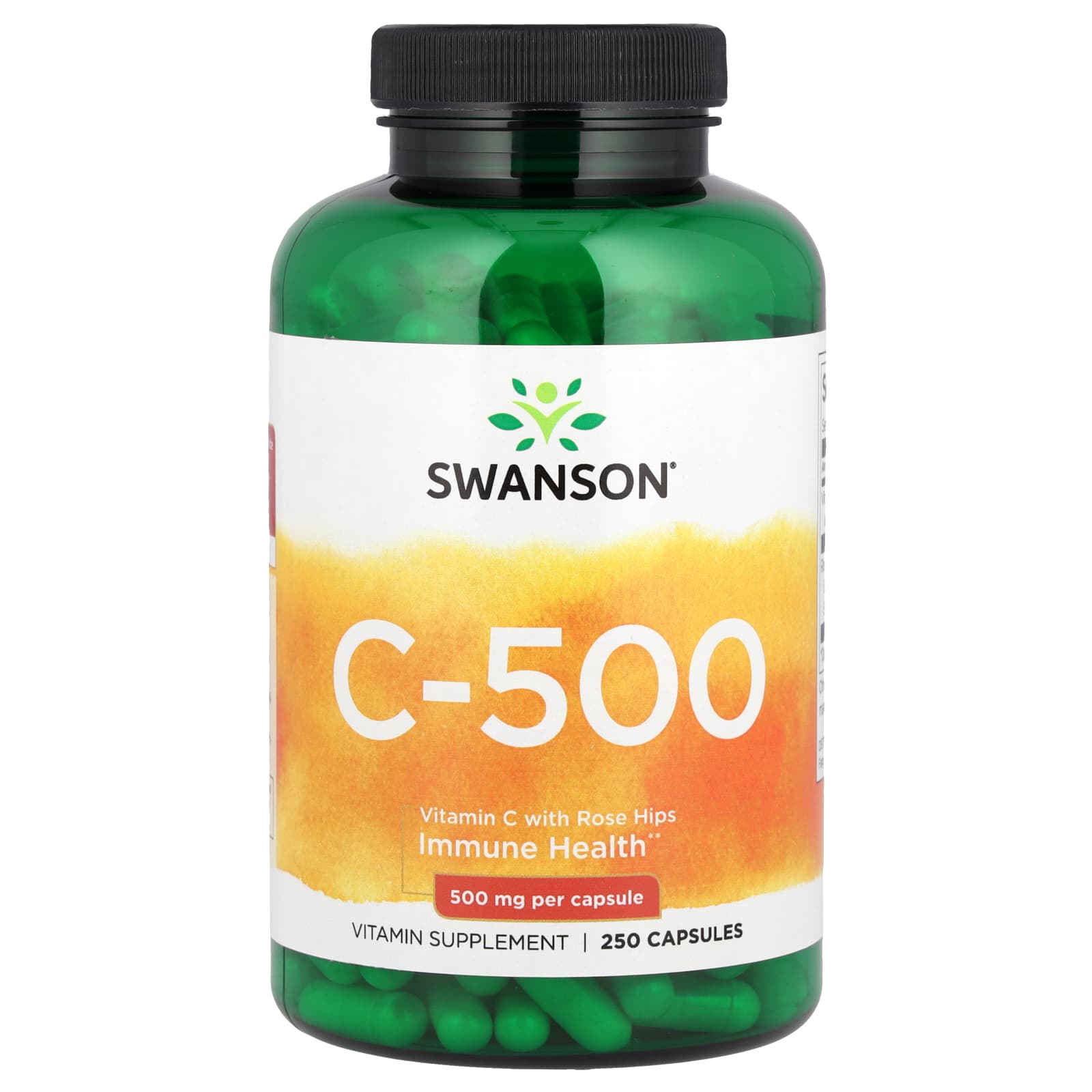 Swanson, C-500, витамин C с шиповником, 500 мг, 250 капсул