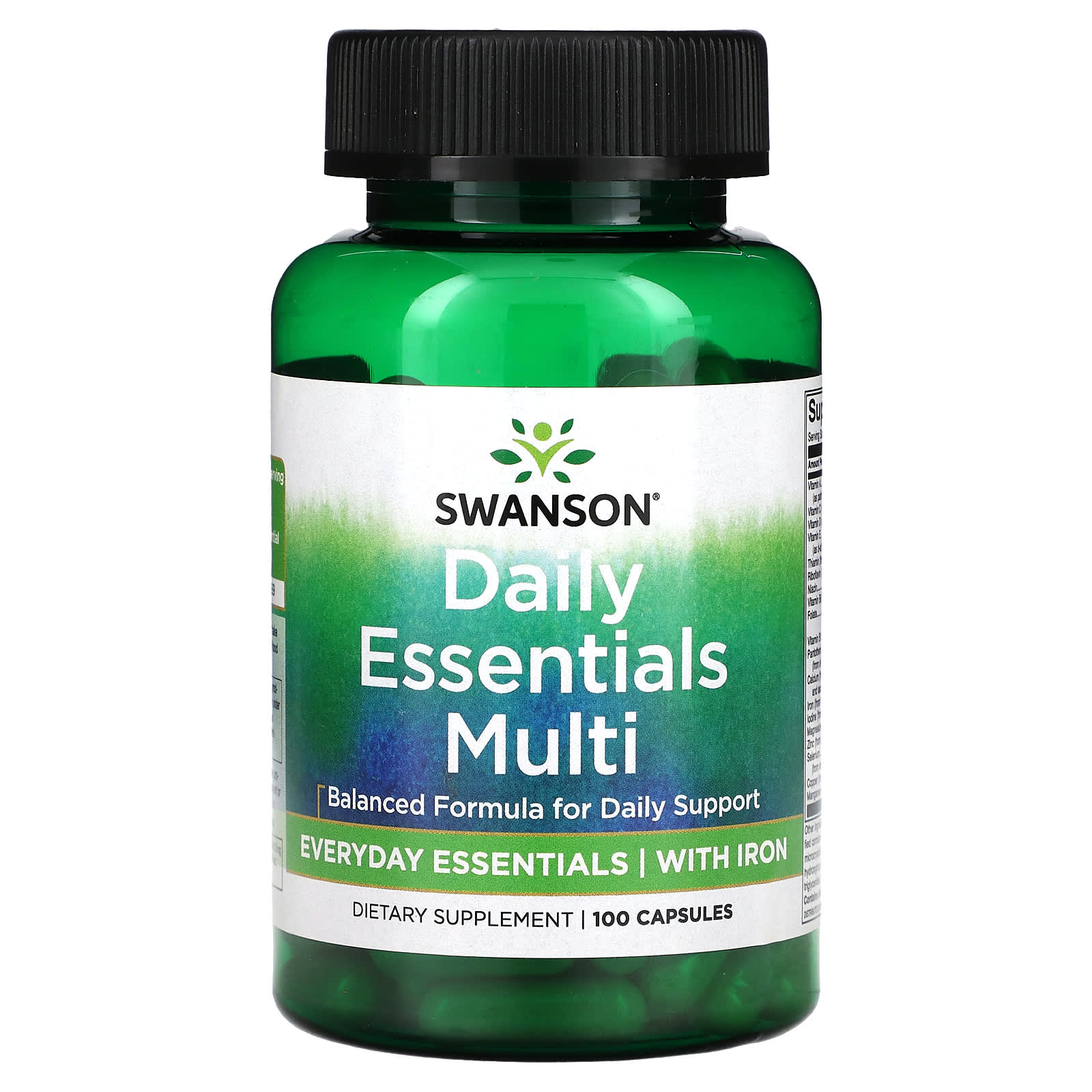 Swanson, Daily Essentials, мультивитамины, 100 капсул