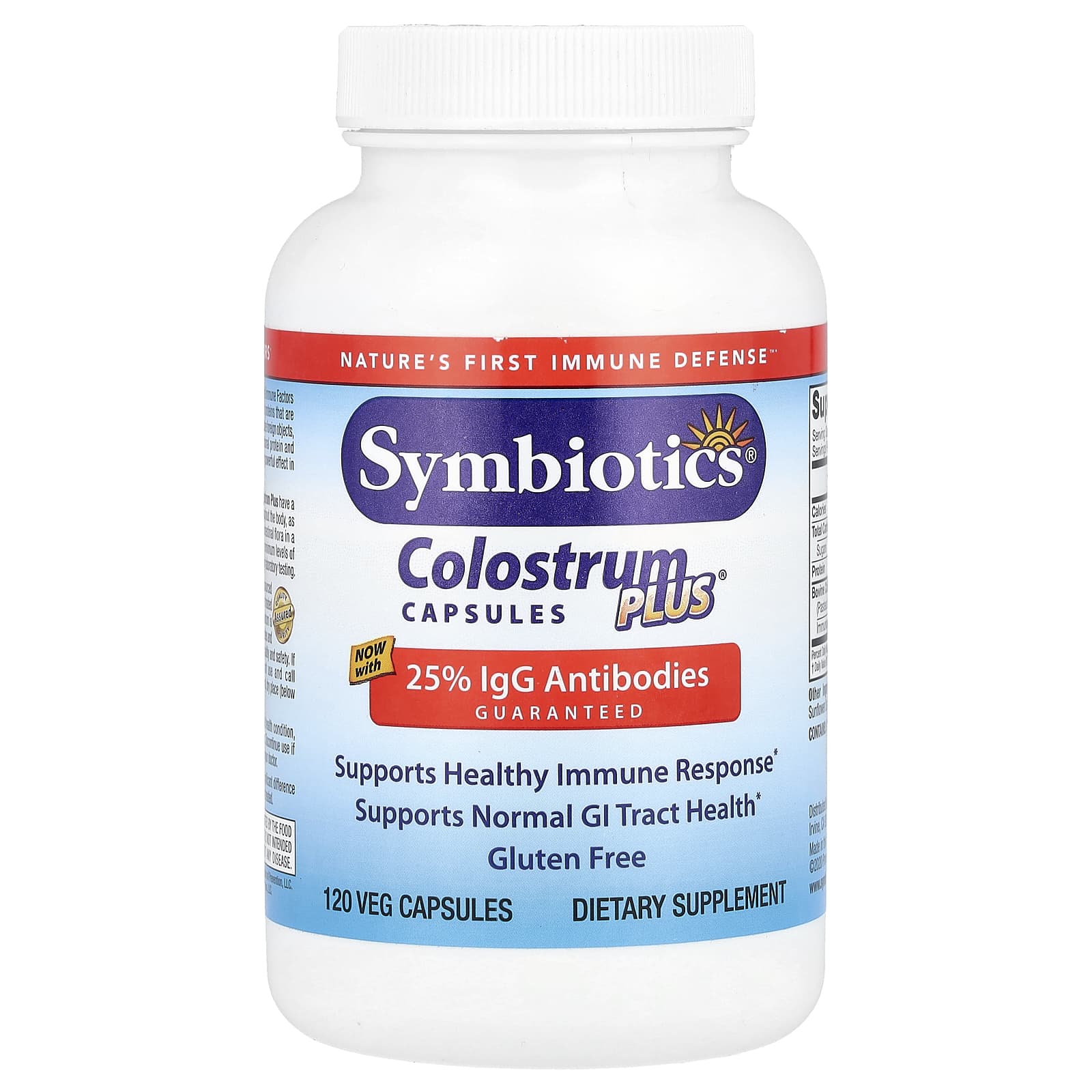 Symbiotics, Colostrum Plus®, 120 растительных капсул