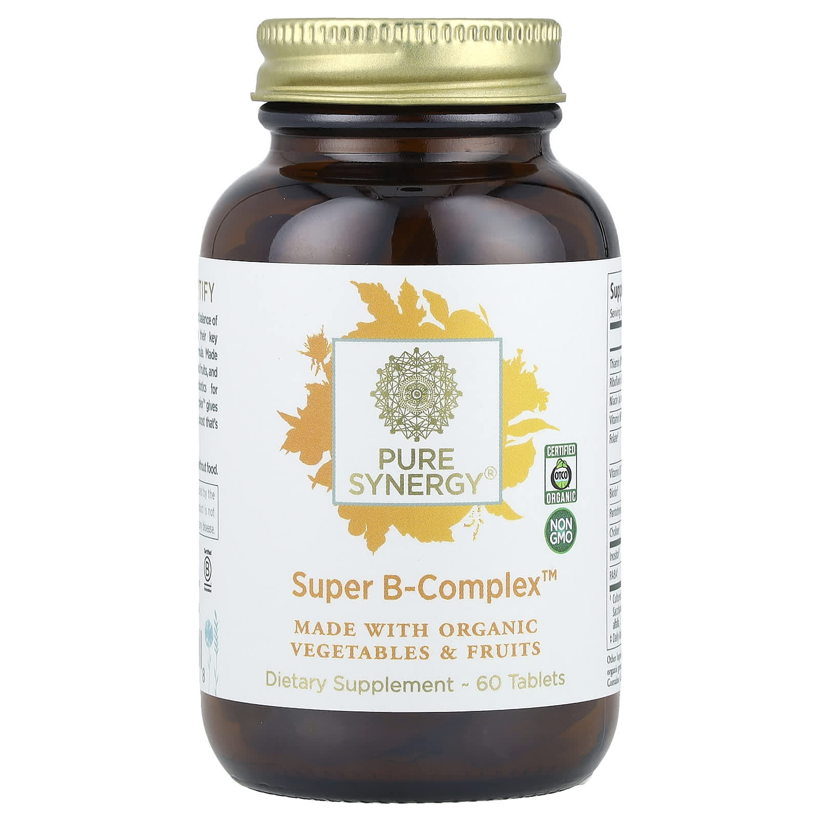 Pure Synergy Organic Super B-Complex 60 таблеток 6190₽