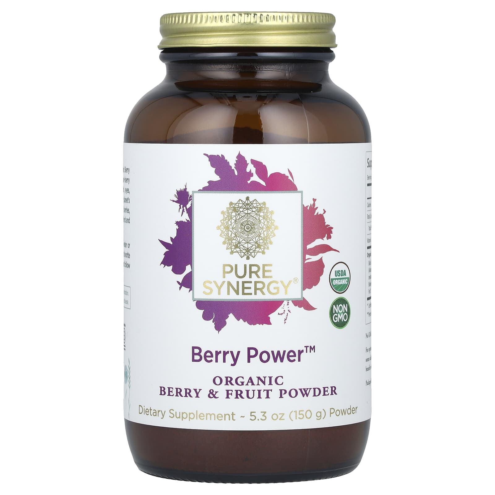 Pure Synergy, Berry Power ™, порошок из органических ягод и фруктов, 150 г (5,3 унции)