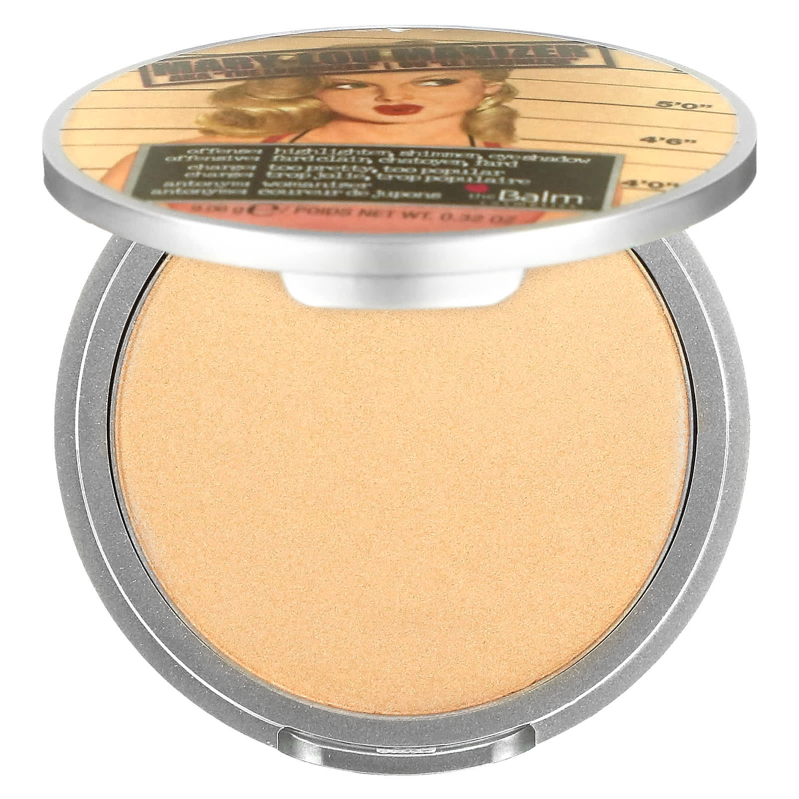 theBalm Cosmetics, Mary-Lou Manizer, хайлайтер и тени, 9,06 г