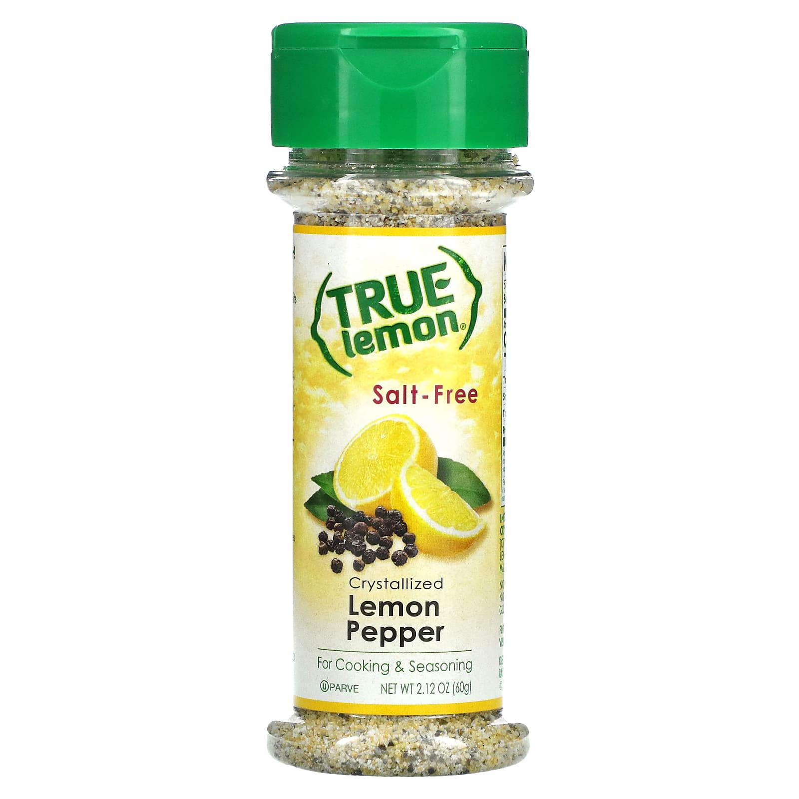 True Citrus, True Lemon, Кристаллизованный лимон и перец, Без соли, 2,12 унц. (60 г)