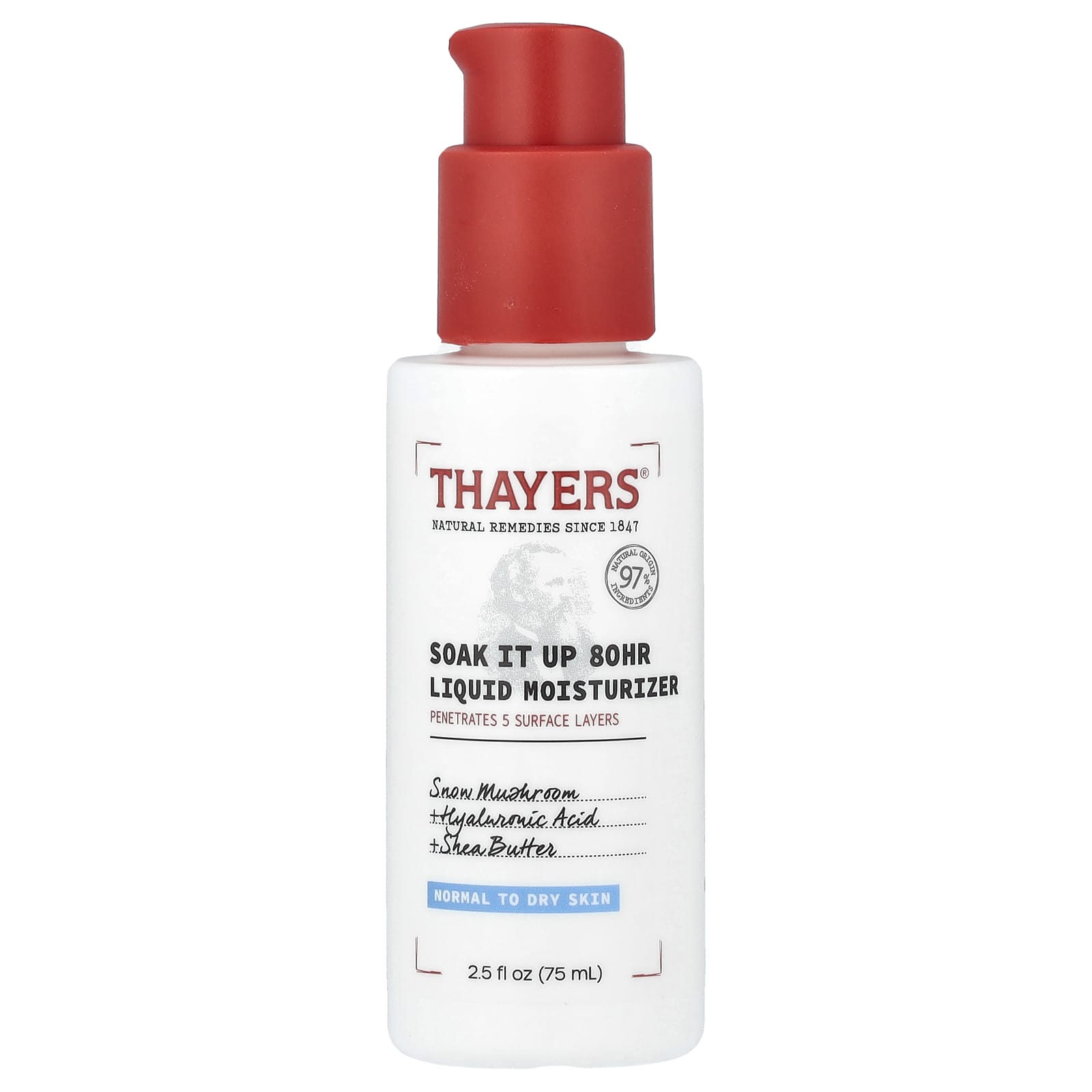 Thayers Soak It Up 80HR жидкое увлажняющее средство без отдушек 75 мл 25 жидк Унции 3090₽