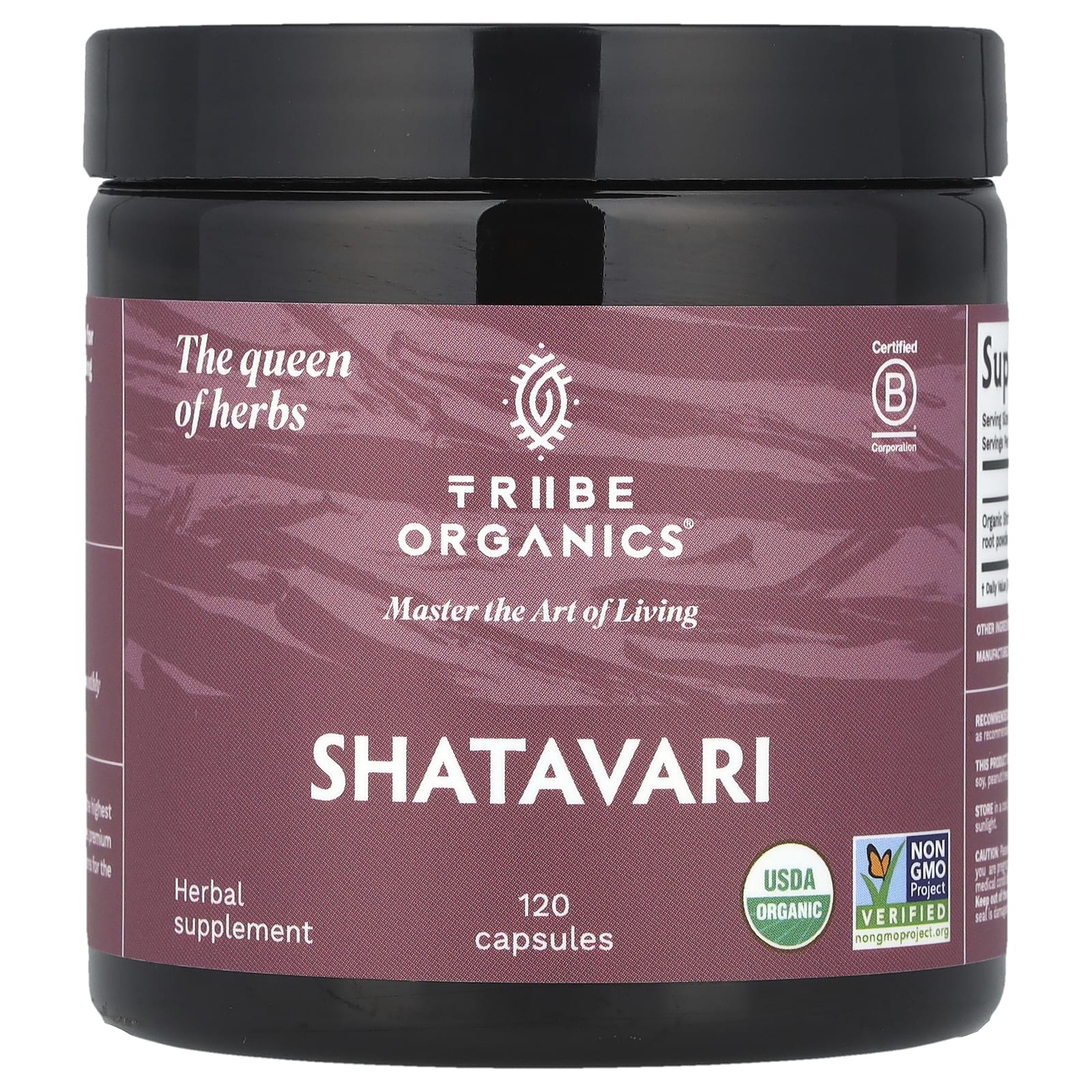 Tribe Organics, Шатавари, 120 капсул