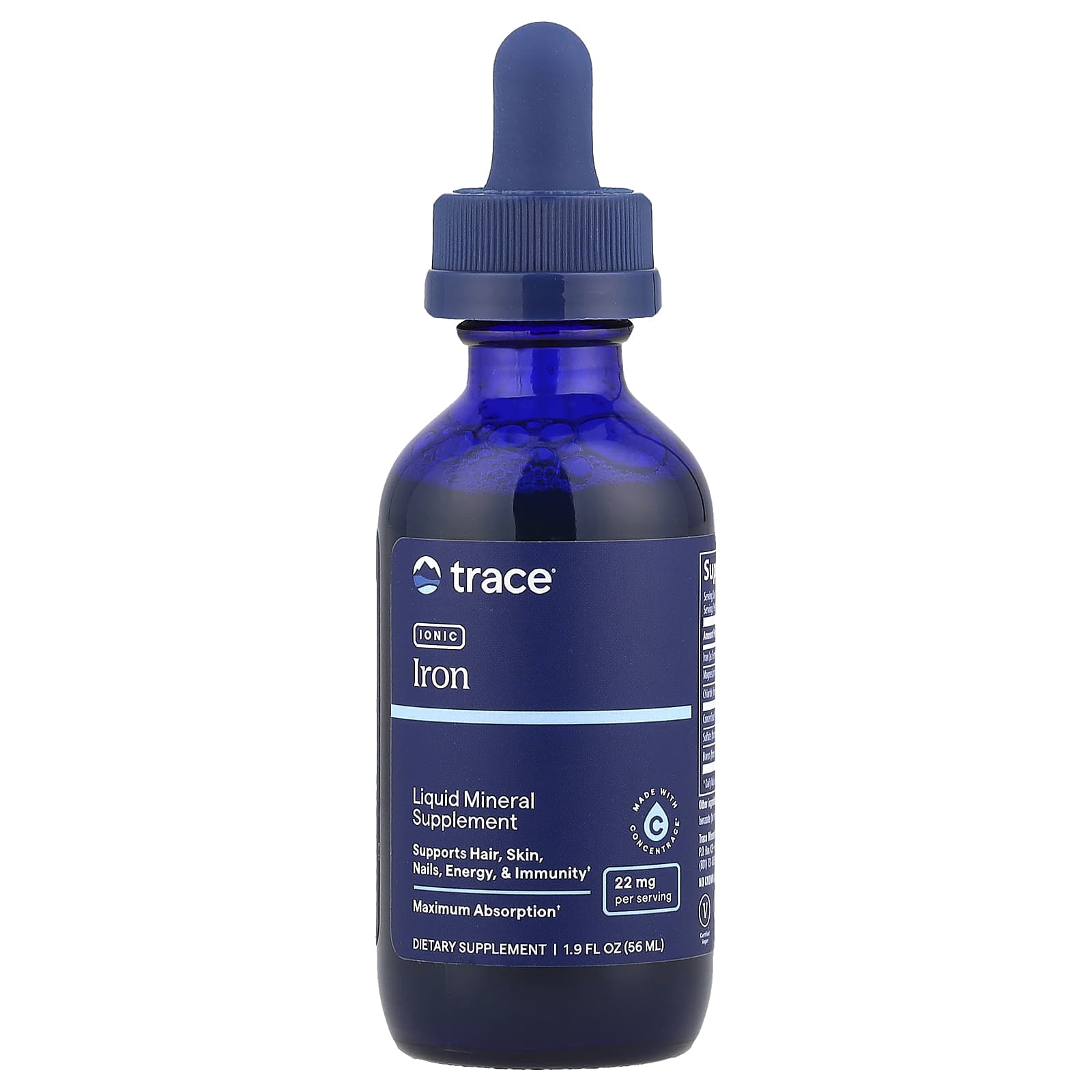 Trace Minerals ионизированное железо 22 мг 56 мл 19 жидк унции 3090₽