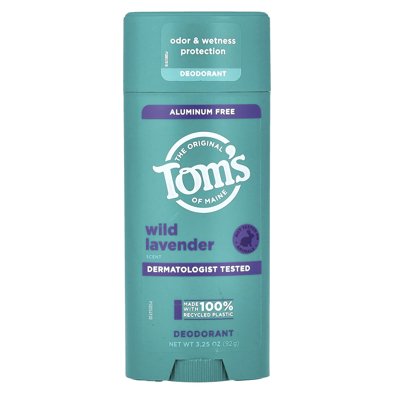 Tom's of Maine, дезодорант без алюминия, дикая лаванда, 92 г (3,25 унции)