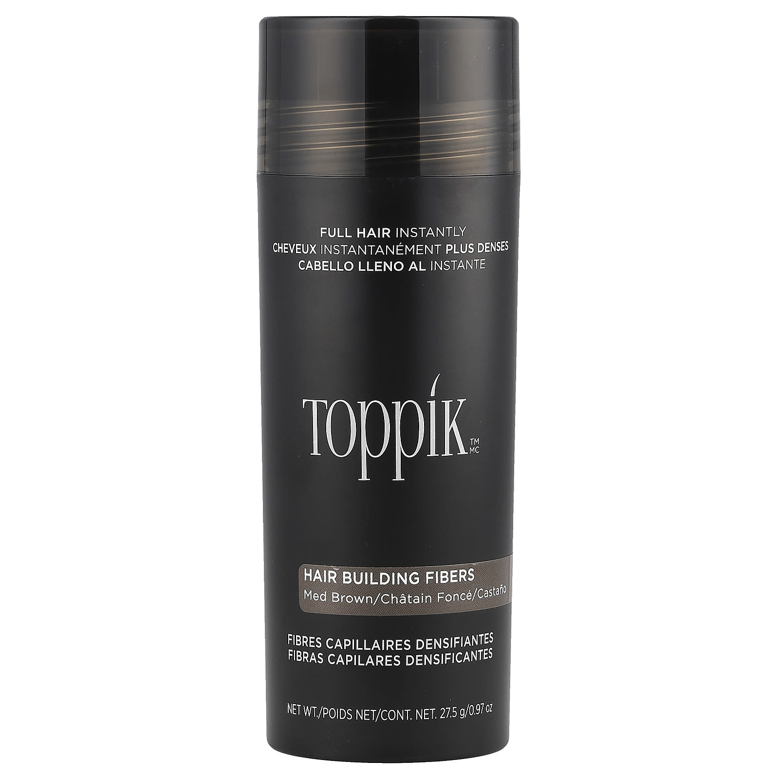 Toppik, Hair Building Fibers, волокна, оттенок коричневый, 27,5 г