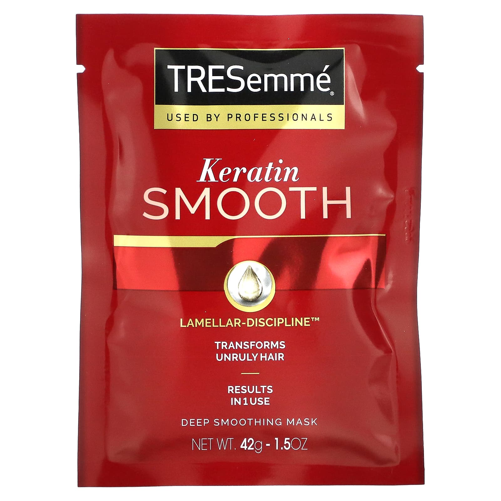 TRESemmé, Keratin Smooth, маска для глубокого разглаживания с кератином, 42 г (1,5 унции)