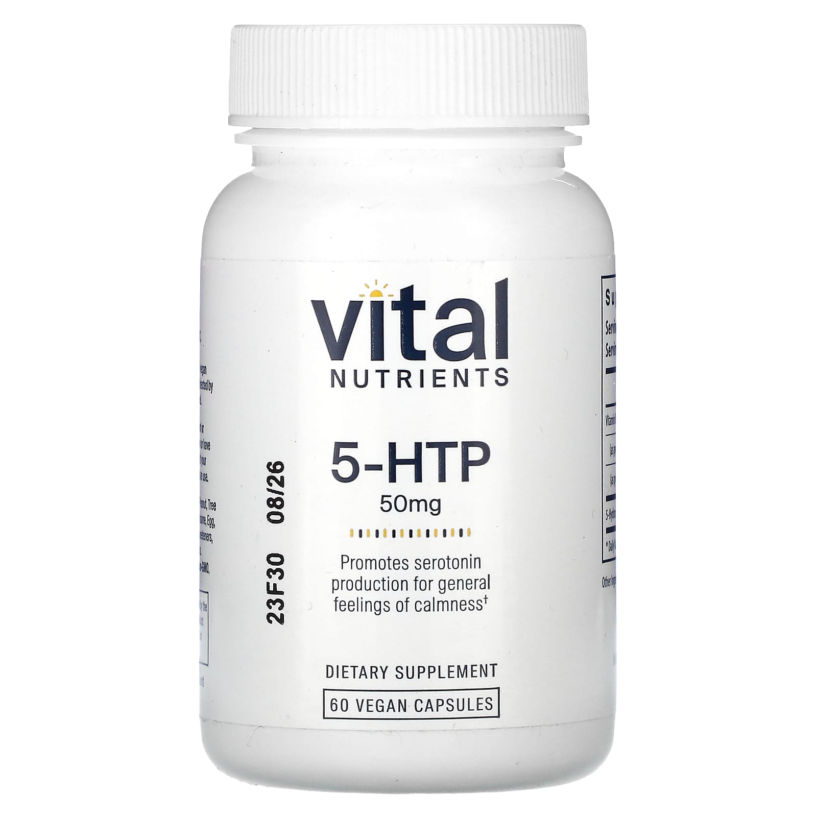 Vital Nutrients, 5-HTP, 50 мг, 60 веганских капсул