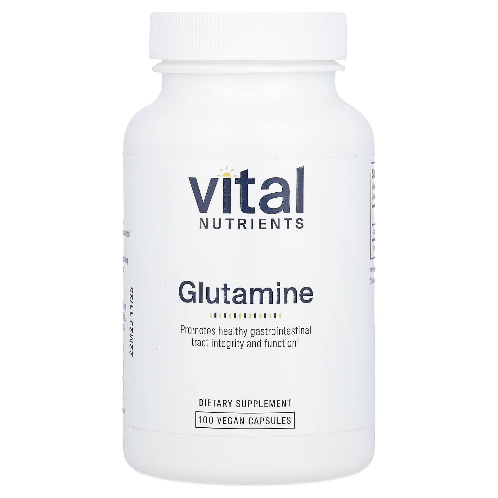 Vital Nutrients, глутамин, 100 веганских капсул