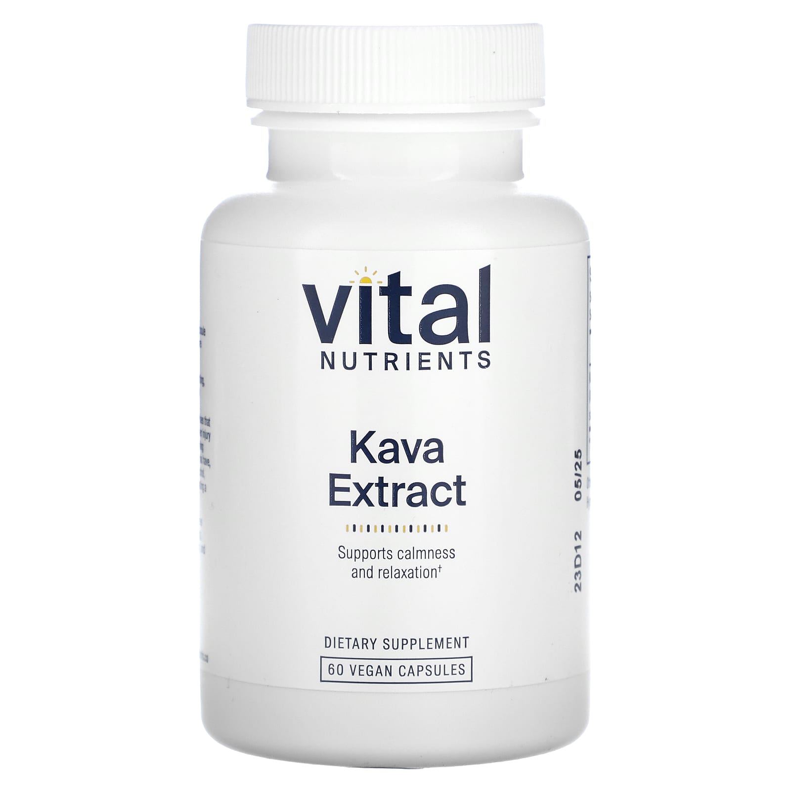 Vital Nutrients, Экстракт кавы, 60 веганских капсул