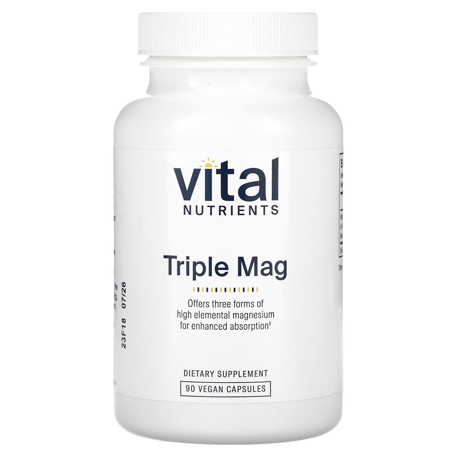 Vital Nutrients, Triple Mag, 90 веганских капсул