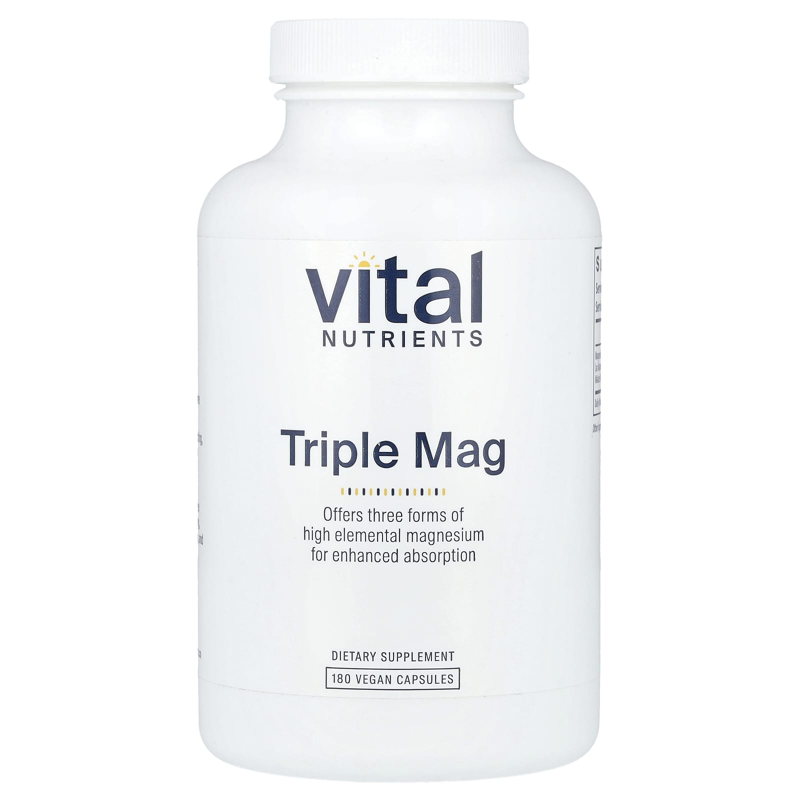 Vital Nutrients, Triple Mag, 180 веганских капсул