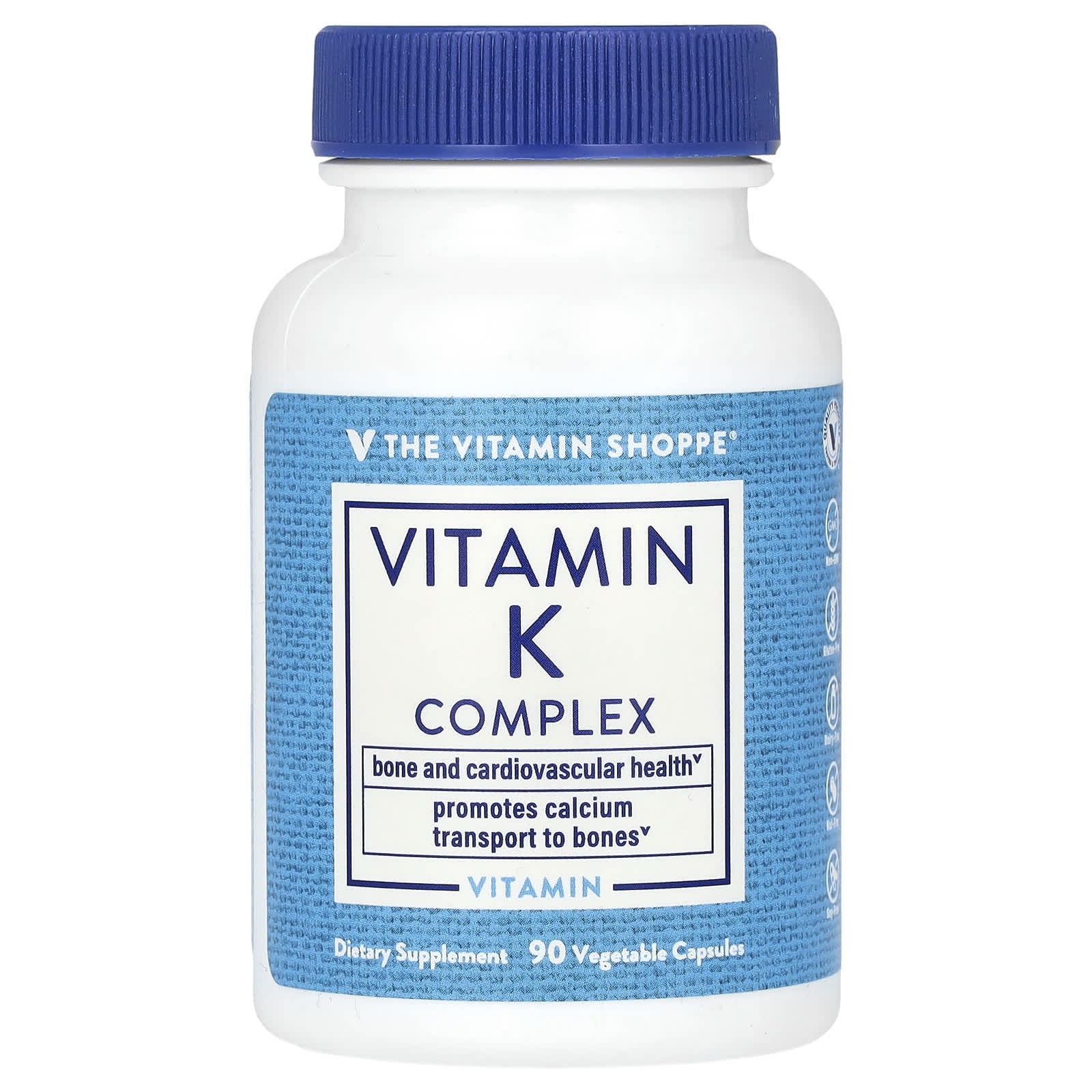 The Vitamin Shoppe комплекс с витамином К 90 растительных капсул 3890₽