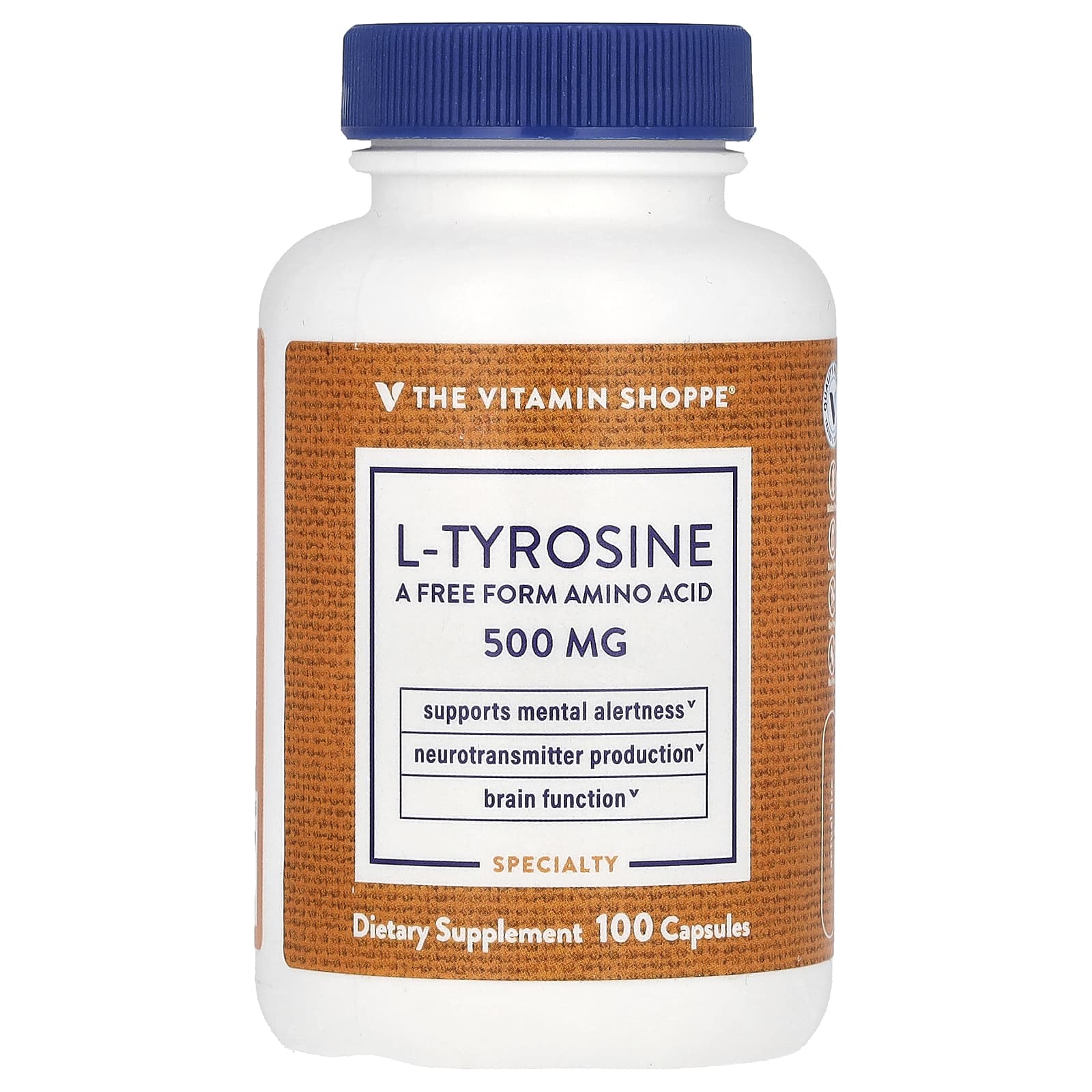 The Vitamin Shoppe L-тирозин 500 мг 100 капсул 3890₽