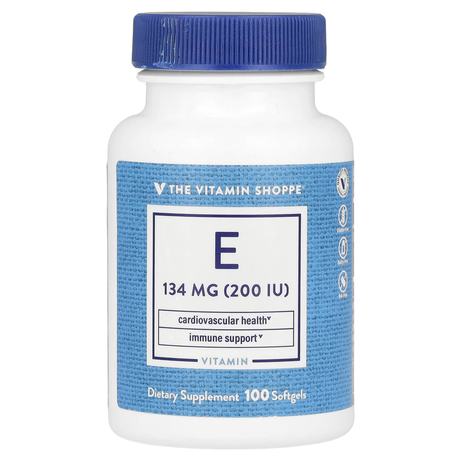 The Vitamin Shoppe Витамин E 134 мг 200 МЕ 100 мягких таблеток 3090₽
