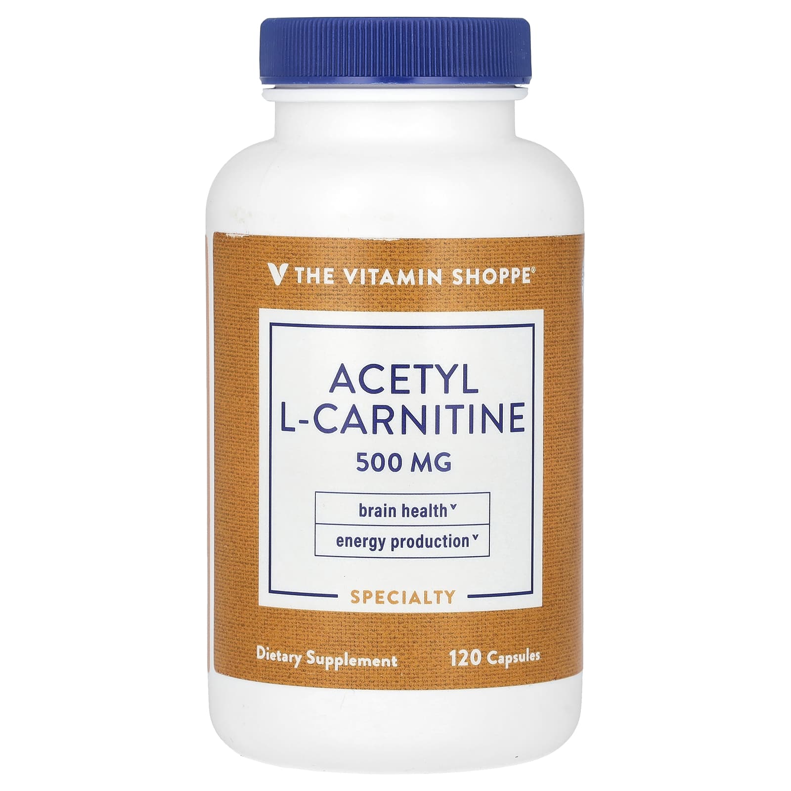 The Vitamin Shoppe ацетил-L-карнитин 500 мг 120 капсул 8390₽