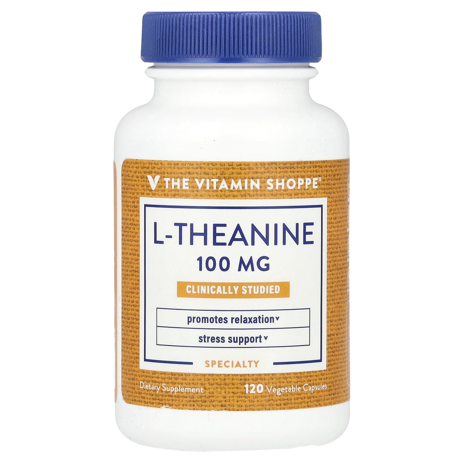 The Vitamin Shoppe L-теанин 100 мг 120 растительных капсул 6490₽