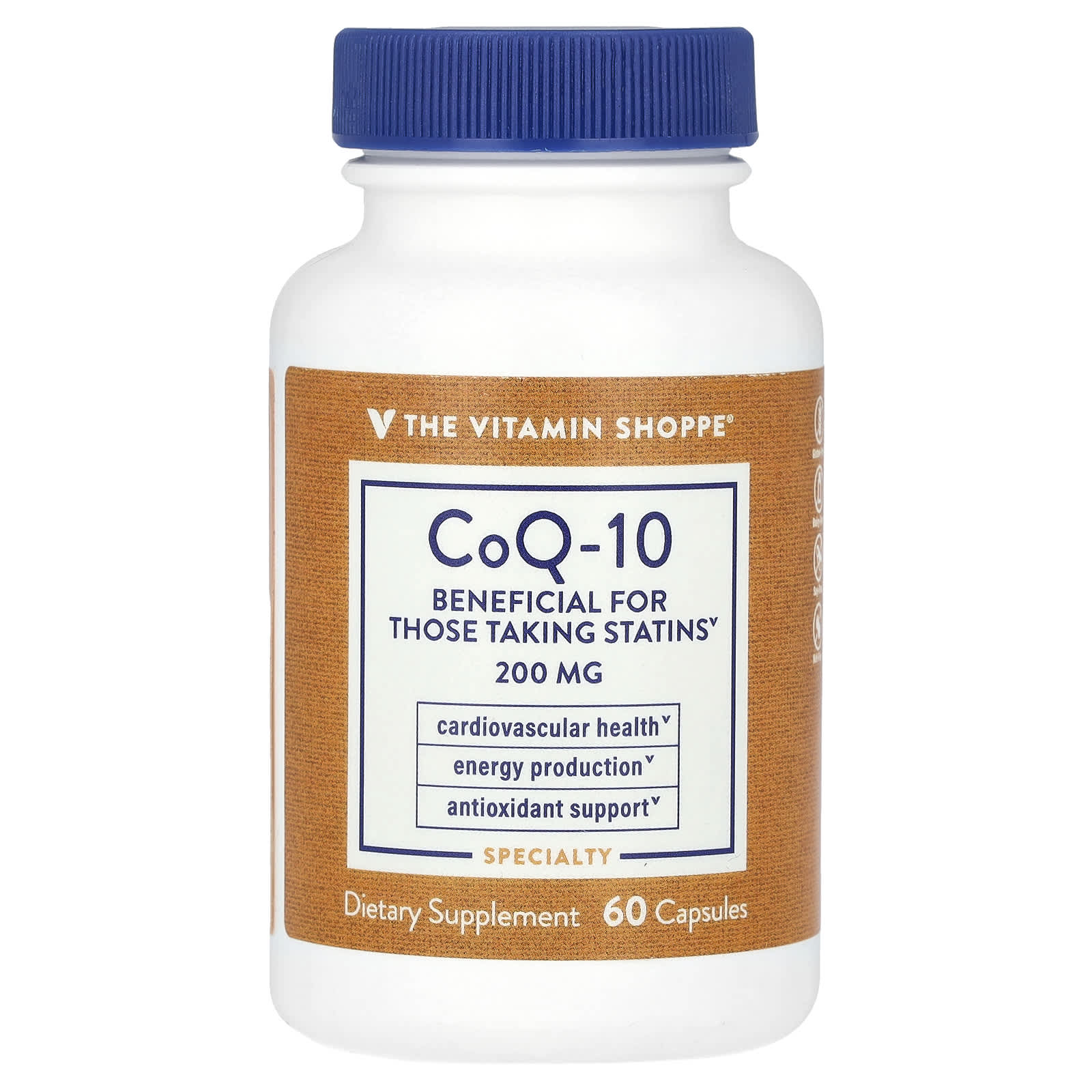 The Vitamin Shoppe коэнзим Q10 200 мг 60 капсул 5790₽