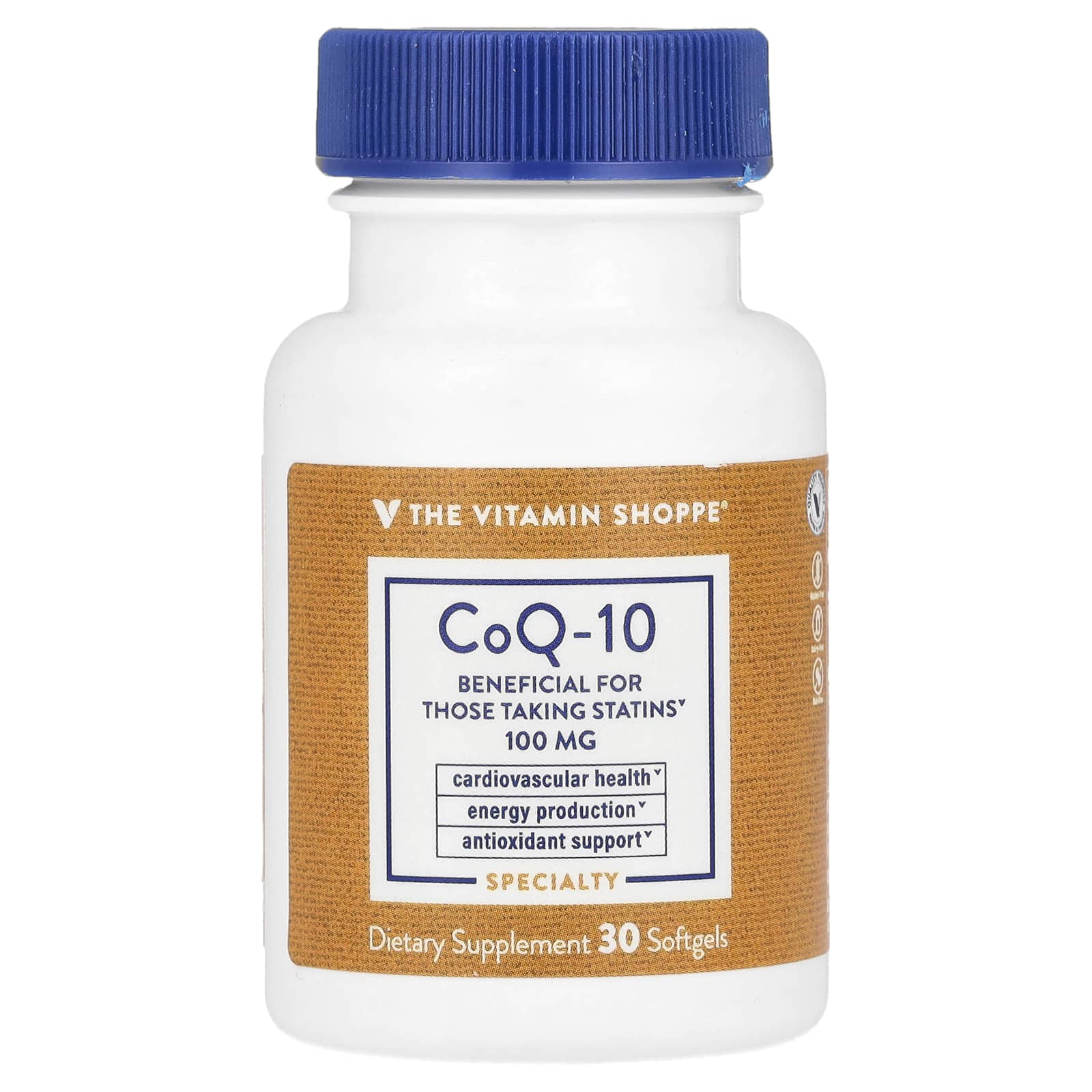 The Vitamin Shoppe CoQ-10 100 мг 30 мягких таблеток 2290₽