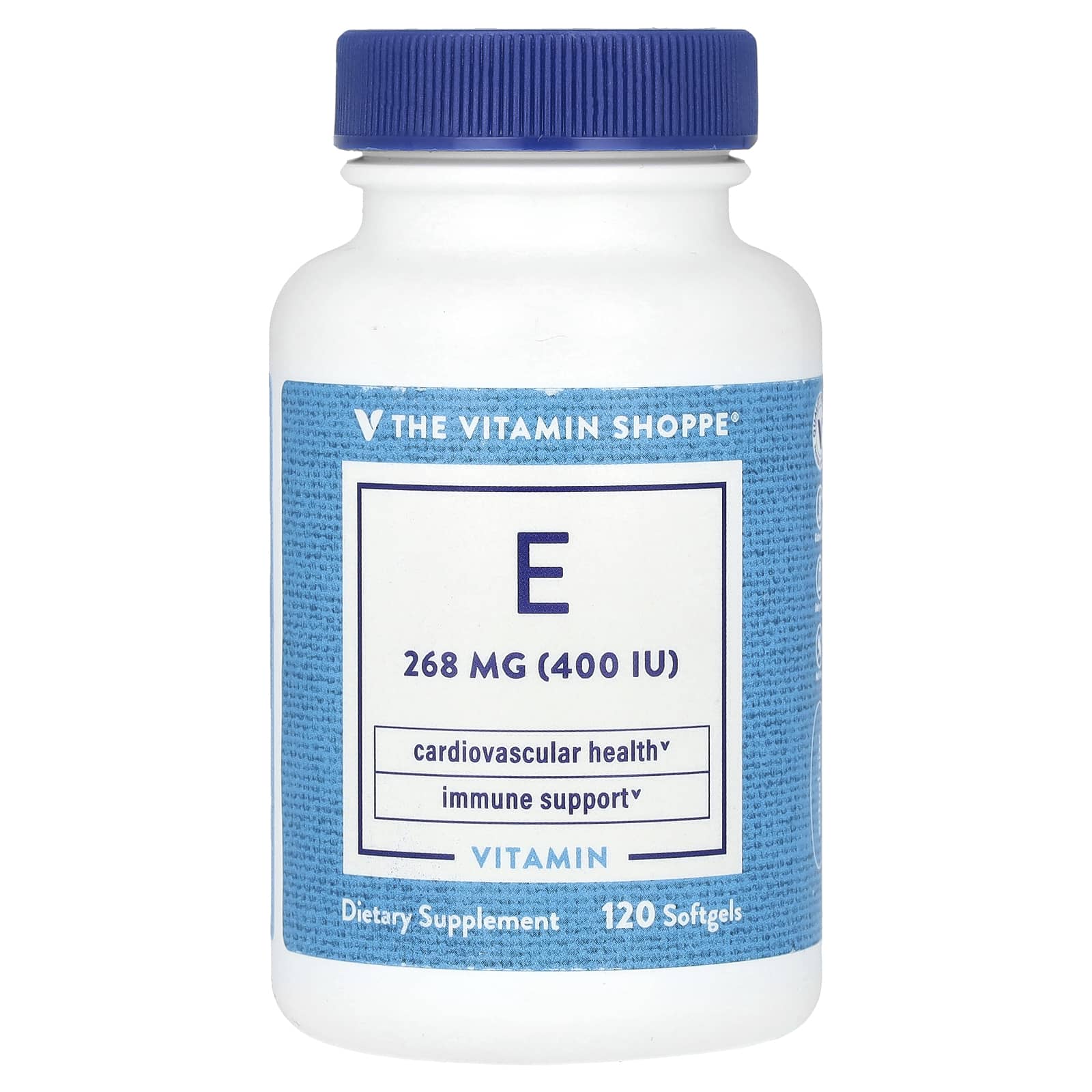 The Vitamin Shoppe витамин E 268 мг 400 МЕ 120 мягких таблеток 4890₽