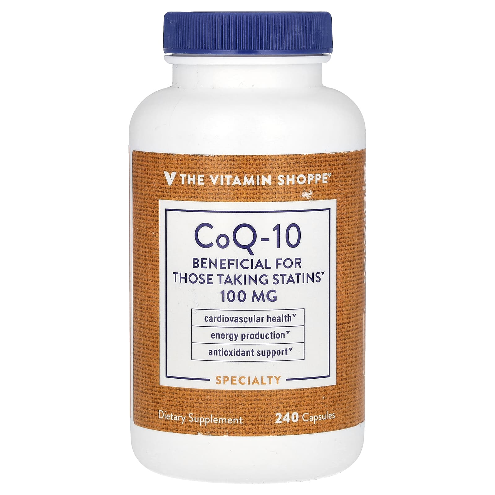 The Vitamin Shoppe коэнзим Q10 100 мг 240 капсул 11690₽