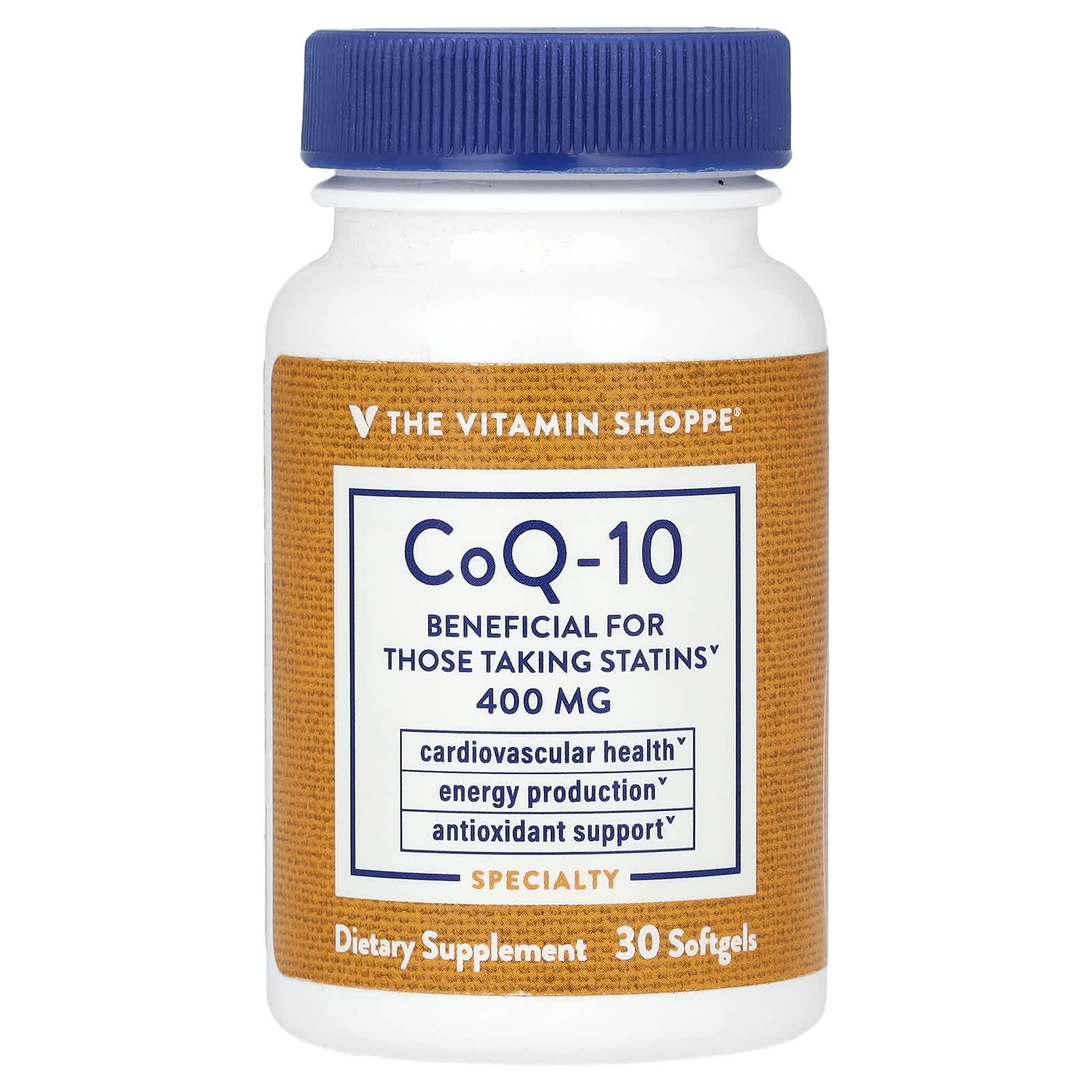 The Vitamin Shoppe коэнзим Q10 400 мг 30 мягких таблеток 5290₽