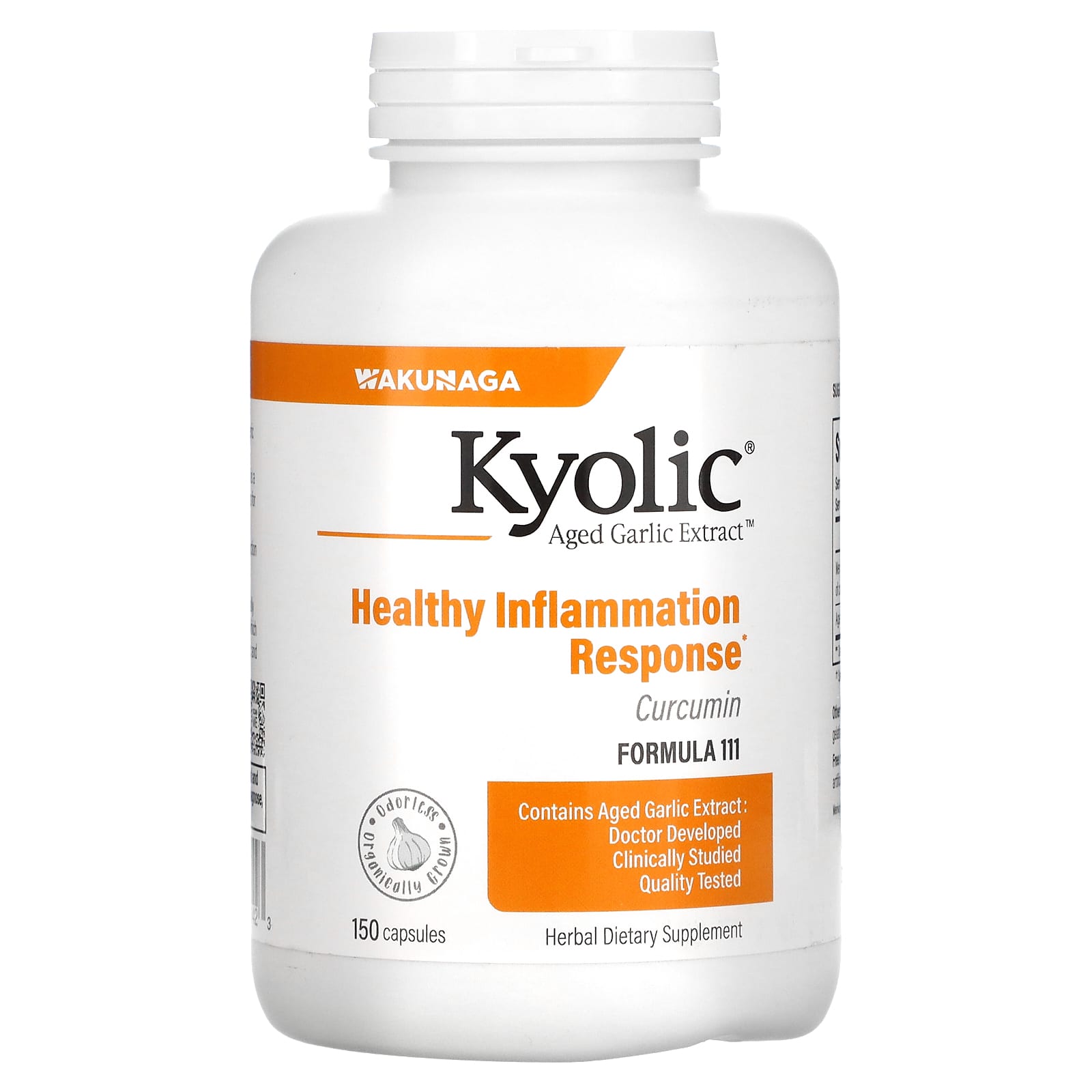 Kyolic, Aged Garlic Extract, экстракт чеснока с куркумином, 150 капсул