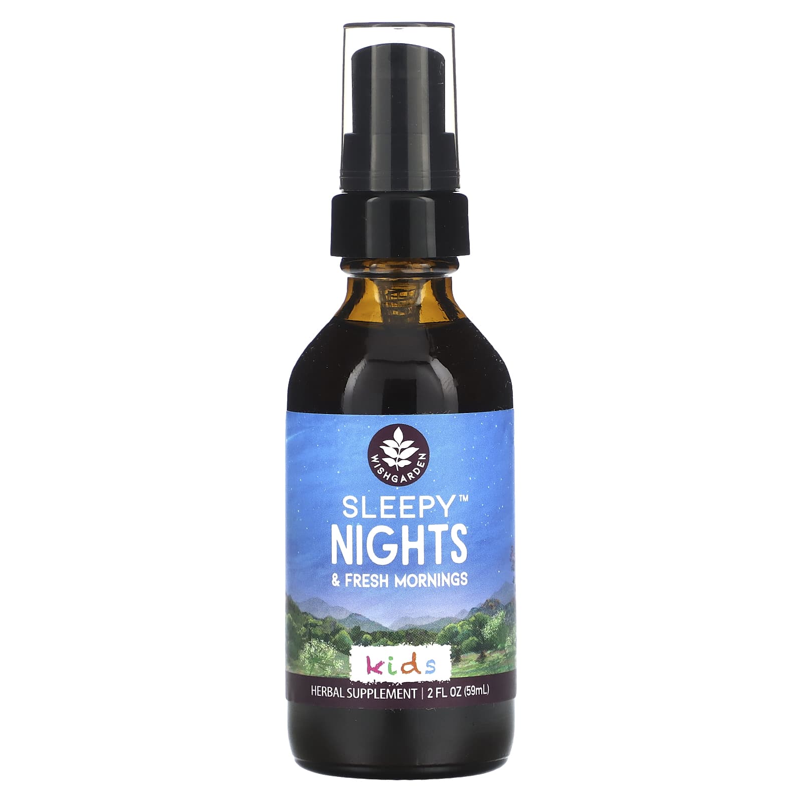 WishGarden Herbs, для детей, спокойной ночи и свежести утра, 59 мл (2 жидк. унции)