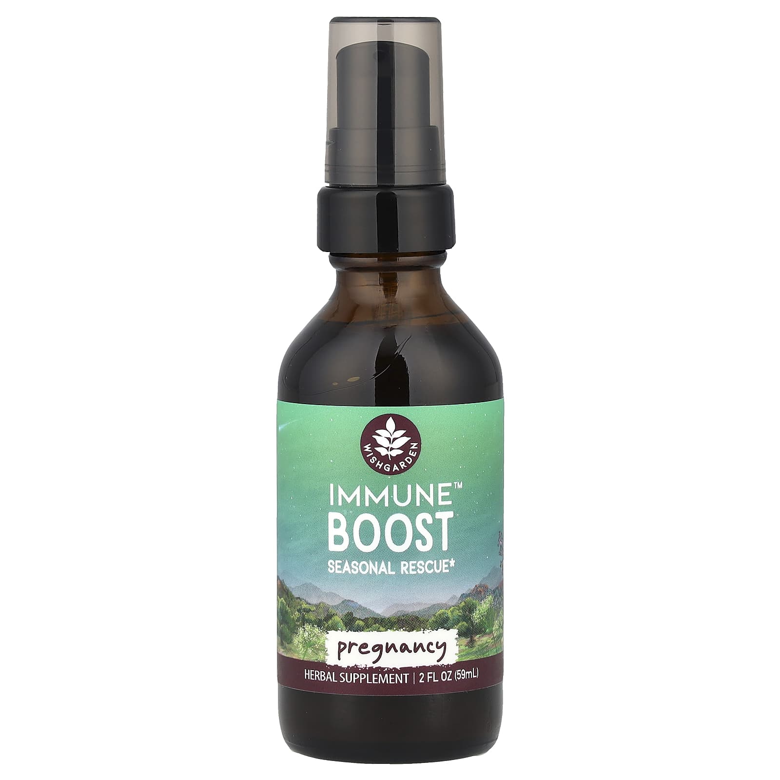 WishGarden Herbs, Immune ™ Boost, для беременных, 59 мл (2 жидк. Унции)