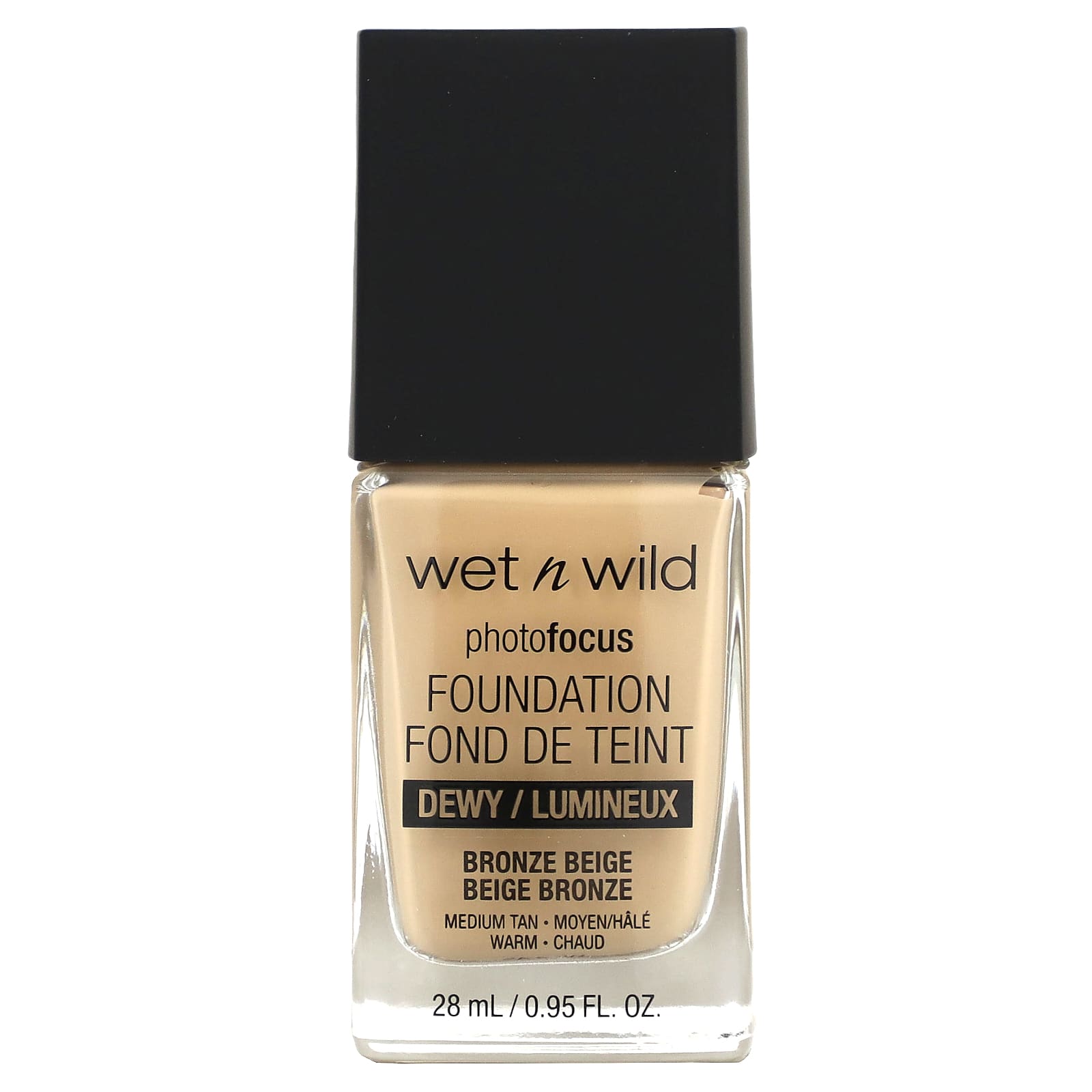 wet n wild, PhotoFocus Foundation, Dewy, бронзово-бежевый, 28 мл (0,95 жидк. Унции)