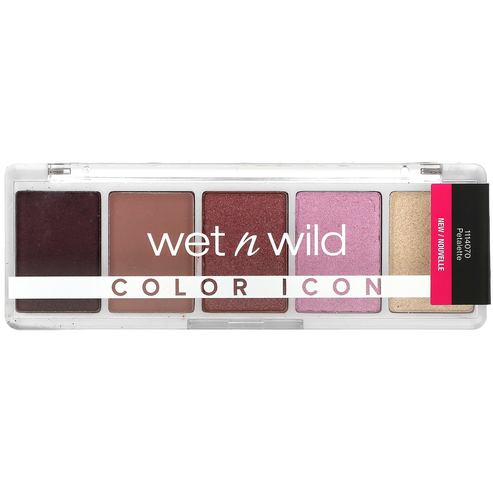 wet n wild, Color Icon, палитра теней из 5 оттенков, 1114070 Petalette, 6 г (0,21 унции)