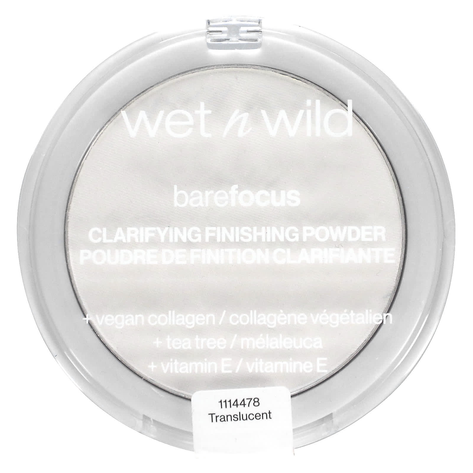 wet n wild, Barefocus, очищающая финишная пудра, 1114478 полупрозрачная, 7,8 г (0,27 унции)