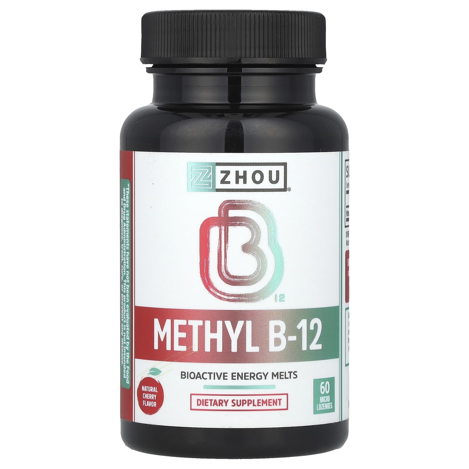 Zhou Nutrition Methyl B-12 натуральная вишня 60 микроладсов 3390₽