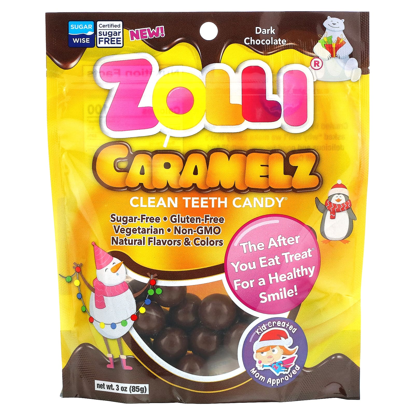 Zollipops Caramelz темный шоколад 85 г 3 унции 1690₽