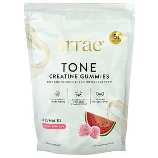 Arrae, Tonificantes, Gomitas de creatina, Sandía ácida, 60 gomitas
