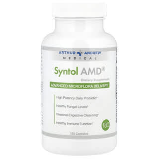 Arthur Andrew Medical, Syntol AMD, Liberación avanzada de la microflora, 500 mg, 180 cápsulas