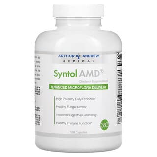 Arthur Andrew Medical, Syntol AMD, Advanced Microflora Delivery, средство для здоровой микрофлоры, 500 мг, 360 капсул
