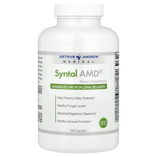 Arthur Andrew Medical‏, Syntol AMD, אספקת מיקרופלורה מתקדמת, 500 מ"ג, 360 כמוסות