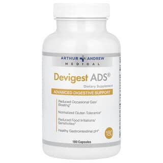 Arthur Andrew Medical, Devigest ADS, Zaawansowane wspomaganie trawienia, 400 mg, 180 kapsułek