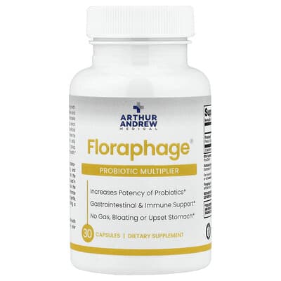 Arthur Andrew Medical, Floraphage®, Probiotic Proliferation Formula, 30 Capsules (1,000,000 PFU Each)