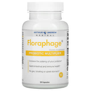 Arthur Andrew Medical, Floraphage, пробиотический умножитель, 90 капсул