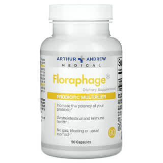 Arthur Andrew Medical, Floraphage, мультипликатор пробиотиков, 90 капсул