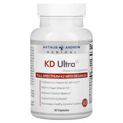 Arthur Andrew Medical, KD Ultra, Full Spectrum K2 with Vegan D3, 90 Capsules