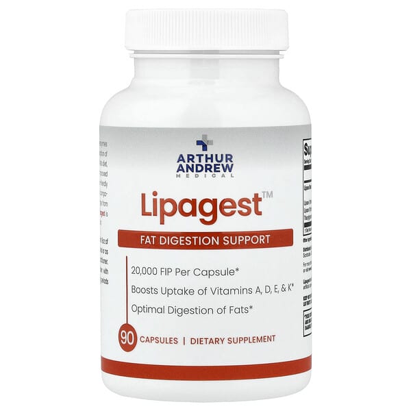 Arthur Andrew Medical, Lipagest™, Fat Digestion Support, 90 Capsules — product photo 1