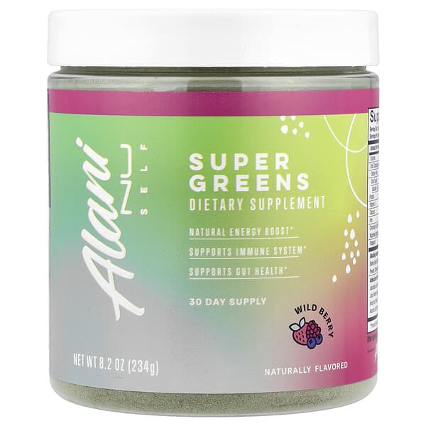 Alani Nu Self, Super Greens, Wild Berry, 8.2 oz (234 g)